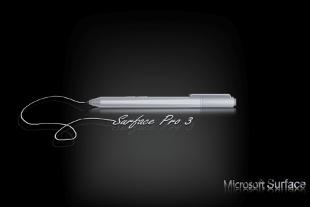 Microsoft Surface Pen reflection 3D writing.png